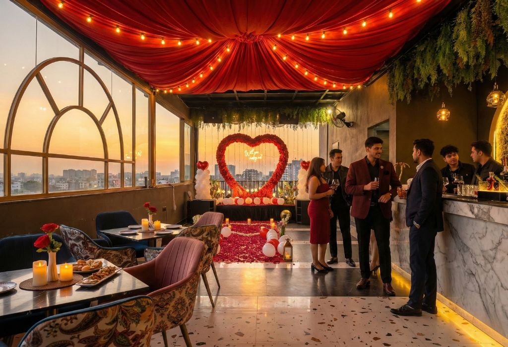 Welcome drink being served